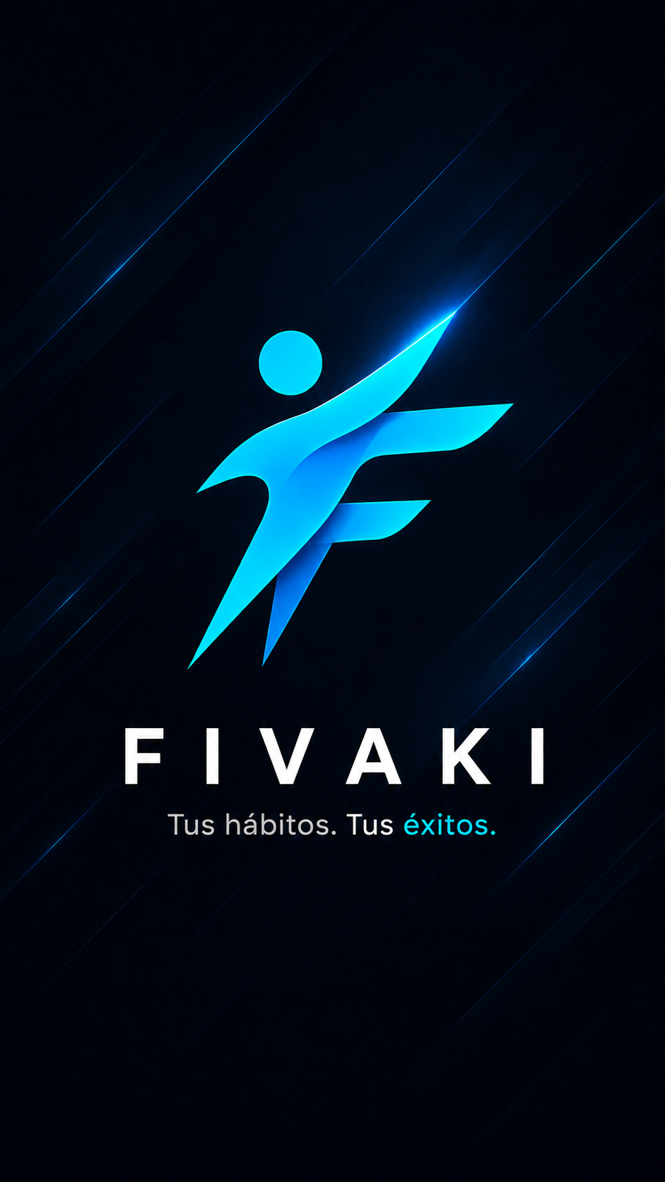 Logo completo de Fivaki con el lema «Tus hábitos. Tus éxitos.» sobre su fondo original.